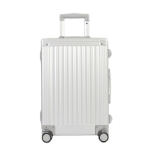 Luxury Aluminum Luggage Suitcase for Men and Women Business Travel TSA Lock Silent Wheels